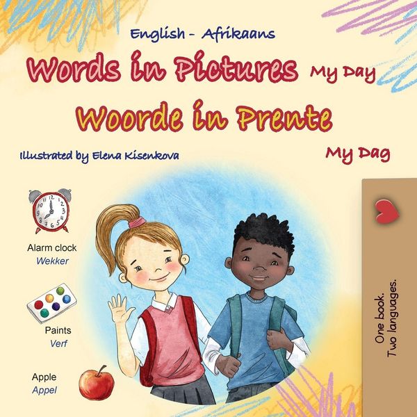 Produktbild: Words in Pictures - My Day (English Afrikaans Bilingual Children's Book)