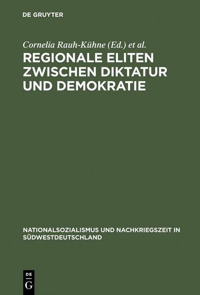 Produktbild: Regionale Eliten zwischen Diktatur und Demokratie