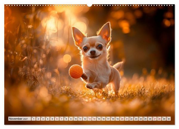 Produktbild: Niedliche Chihuahuas (hochwertiger Premium Wandkalender 2027 DIN A2 quer), Kunstdruck in Hochglanz