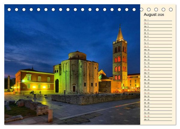 Produktbild: Zadar und Norddalmatien (Tischkalender 2026 DIN A5 quer), CALVENDO Monatskalender
