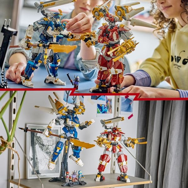 Produktbild: LEGO NINJAGO 71870 Die Zwillings-Titanmechs, Actionfiguren zum Bauen, Spielen und Ausstellen