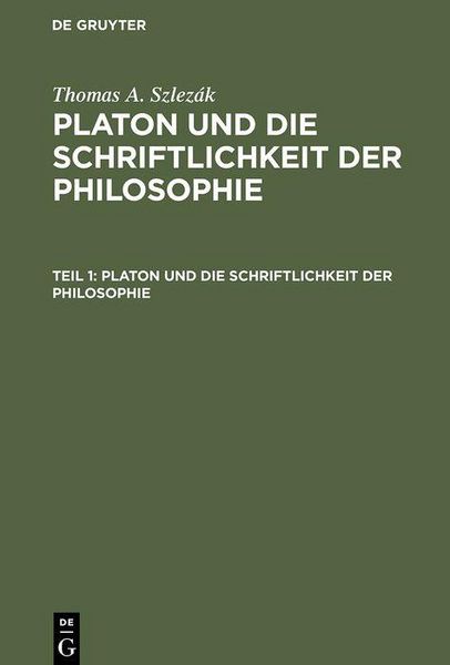 Produktbild: Platon und die Schriftlichkeit der Philosophie