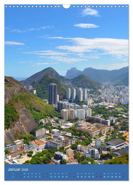 Produktbild: Erlebe mit mir Rio de Janeiro (Wandkalender 2026 DIN A3 hoch), CALVENDO Monatskalender