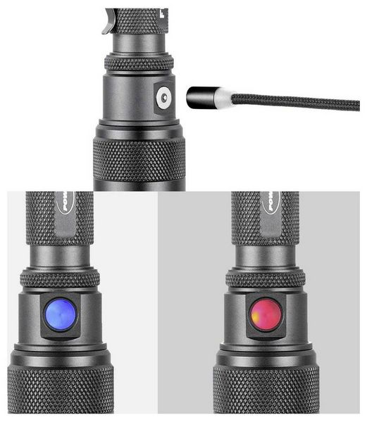 Produktbild: Powertac FlexBeam 12908 LED Taschenlampe akkubetrieben 1200lm 600h 105g