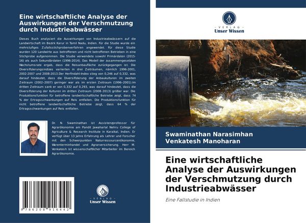 Produktbild: Eine wirtschaftliche Analyse der Auswirkungen der Verschmutzung durch Industrieabw&auml;sser