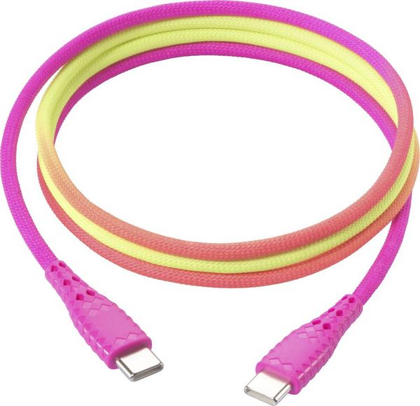 Renkforce USB-Kabel USB 2.0 USB-C Stecker, USB-C Stecker 1.00m farbig RF-6872334