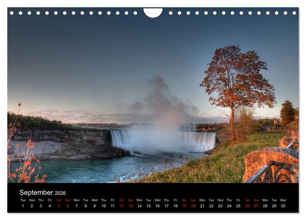 Produktbild: Niagara Falls 2026 (Wall Calendar 2026 DIN A4 landscape), CALVENDO 12 Month Wall Calendar