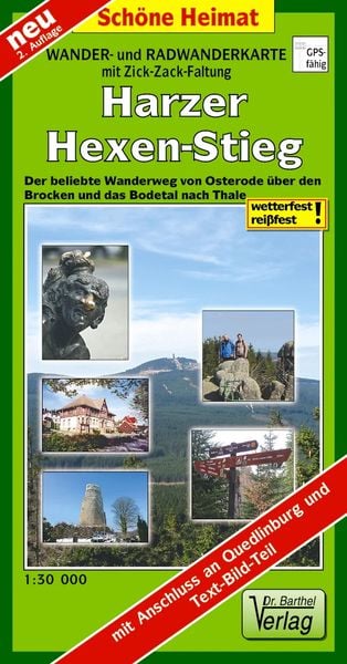 Produktbild: Radwander- und Wanderkarte Harzer-Hexen-Stieg