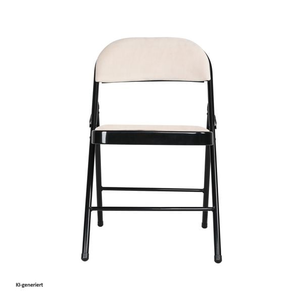 Produktbild: HTI-Living Klappstuhl Velvet Gestell Schwarz Klappstuhl Velvet Gestell Schwarz