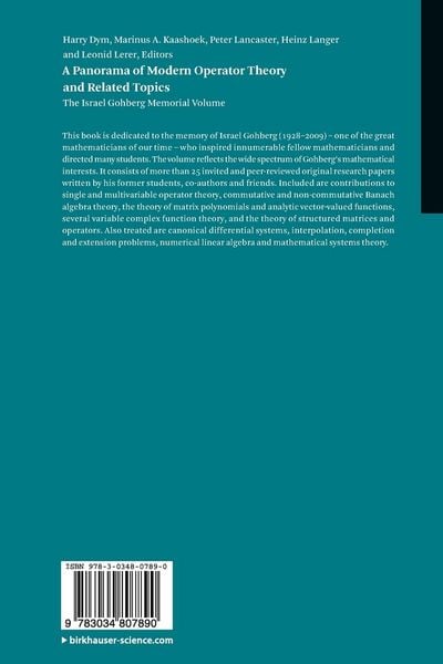 Produktbild: A Panorama of Modern Operator Theory and Related Topics