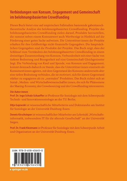 Produktbild: Verbindungen von Konsum, Engagement und Gemeinschaft im belohnungsbasierten Crowdfunding