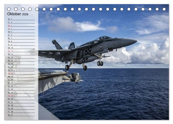 Produktbild: Kriegstechnik. Kampfjet-Impressionen (Tischkalender 2026 DIN A5 quer), CALVENDO Monatskalender