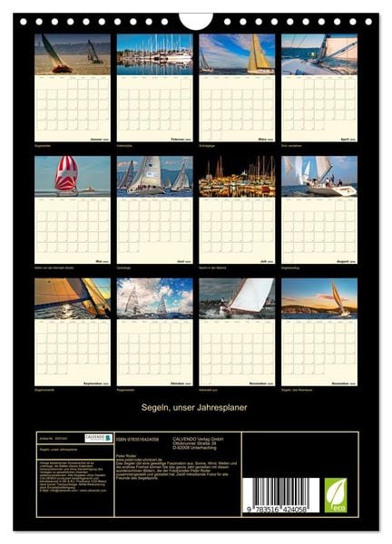 Produktbild: Segeln, unser Jahresplaner (Wandkalender 2026 DIN A4 hoch), CALVENDO Monatskalender
