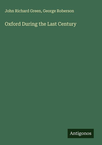 Produktbild: Oxford During the Last Century