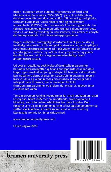 Produktbild: EU's finansieringsprogrammer for sm&aring; og mellemstore virksomheder (2024-2027)
