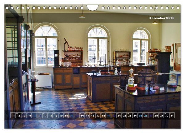 Produktbild: Einblicke in das Liebig-Museum und -Laboratorium in Gie&szlig;en (Wandkalender 2026 DIN A4 quer), CALVENDO Monatskalender