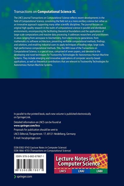 Produktbild: Transactions on Computational Science XL