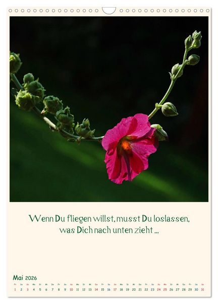 Produktbild: Mit Blumen durchs Jahr (Wandkalender 2026 DIN A3 hoch), CALVENDO Monatskalender