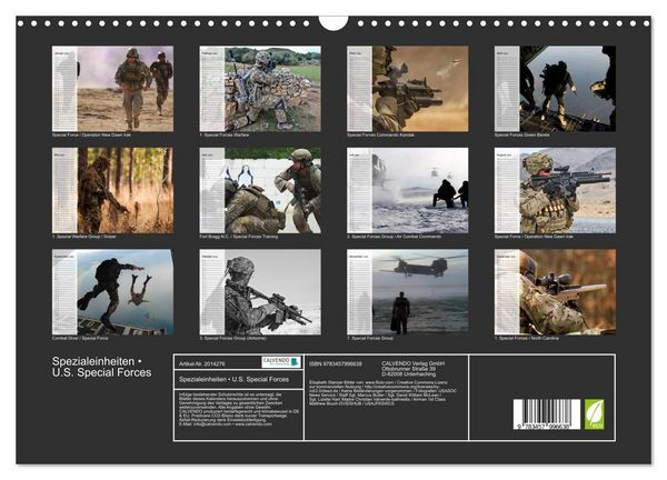 Produktbild: Spezialeinheiten &bull; U.S. Special Forces (Wandkalender 2026 DIN A3 quer), CALVENDO Monatskalender