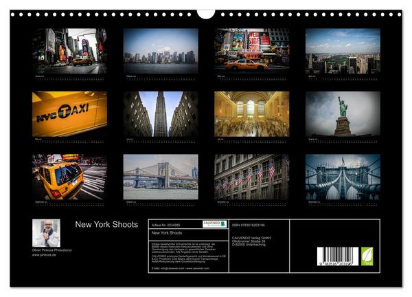 Produktbild: New York Shoots (Wandkalender 2026 DIN A3 quer), CALVENDO Monatskalender