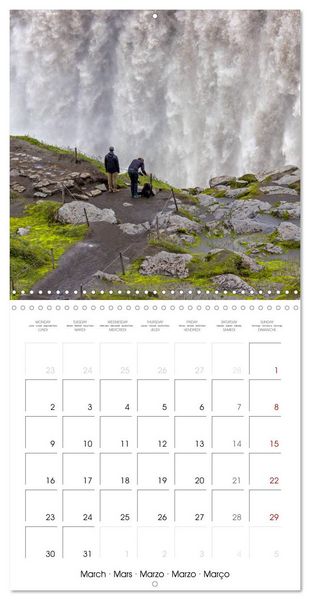 Produktbild: COLOURS OF ICELAND (Wall Calendar 2026 12 &times; 12 Inch) CALVENDO 12 Month Wall Calendar