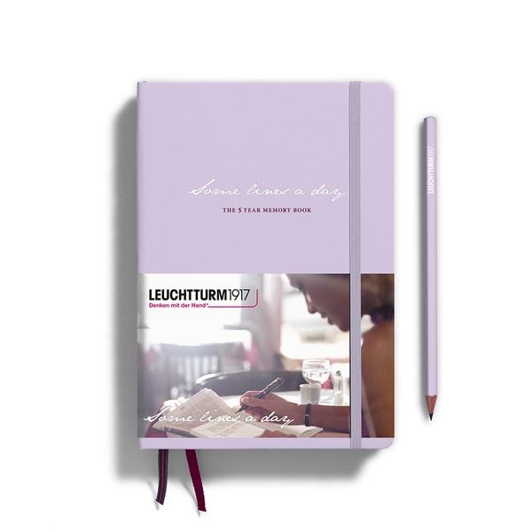 Produktbild: LEUCHTTURM1917 Some lines a day, 5-Jahres-Buch Medium (A5), Lilac