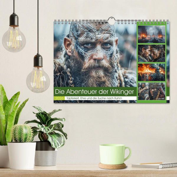 Produktbild: Die Abenteuer der Wikinger (Wandkalender 2026 DIN A4 quer), CALVENDO Monatskalender