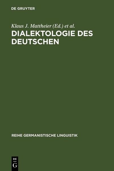Produktbild: Dialektologie des Deutschen