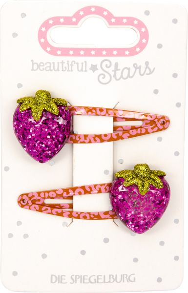 Produktbild: Haarclips Erdbeere - beautiful Stars, sort.
