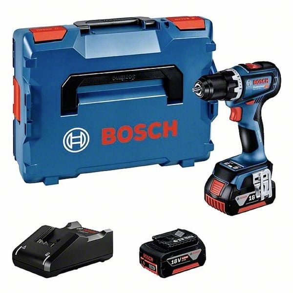 Bosch Professional GSR 18V-90 C 06019K6003 Akku-Bohrschrauber 18 V 4.0 Ah Li-Ion inkl. 2. Akku, inkl. Ladegerät, inkl. K