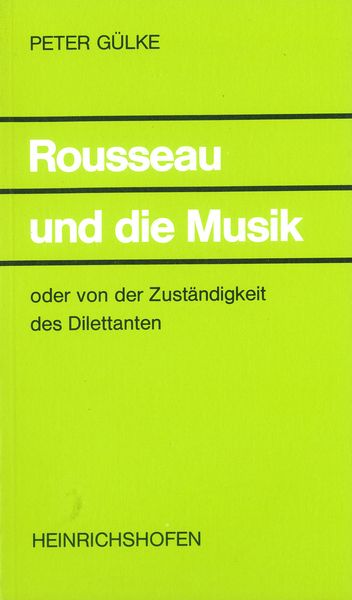 Produktbild: Rousseau und die Musik
