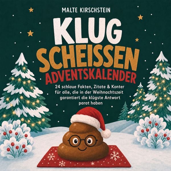 Produktbild: Klug schei&szlig;en Adventskalender: 24 schlaue Fakten, Zitate & Konter f&uuml;r alle, die in der Weihnachtszeit garantiert die kl&uuml;gste Antwort parat haben