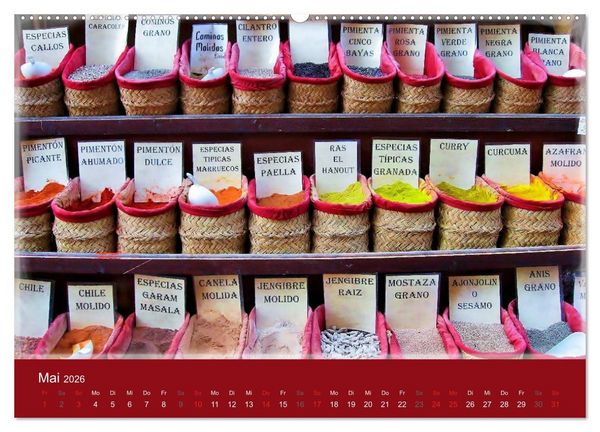 Produktbild: Spanische LebensArt (hochwertiger Premium Wandkalender 2026 DIN A2 quer), Kunstdruck in Hochglanz
