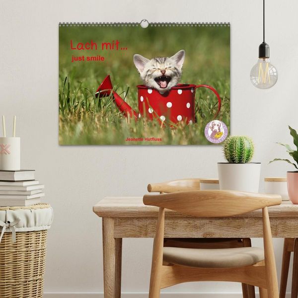 Produktbild: lach mit...just smile (Wandkalender 2027 DIN A3 quer), CALVENDO Monatskalender