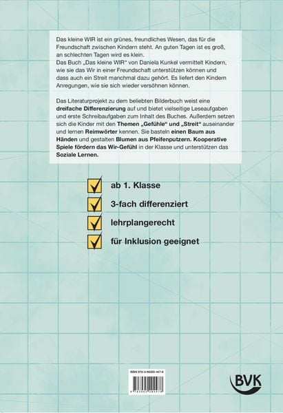 Produktbild: Literaturprojekt zu Das kleine WIR
