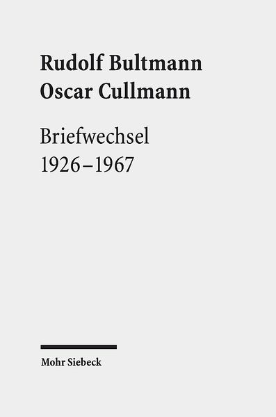 Produktbild: Bultmann, R: Briefwechsel 1926-1967