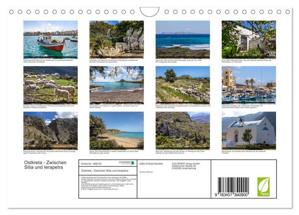 Produktbild: Ostkreta - Zwischen Sitia und Ierapetra (Wandkalender 2026 DIN A4 quer), CALVENDO Monatskalender