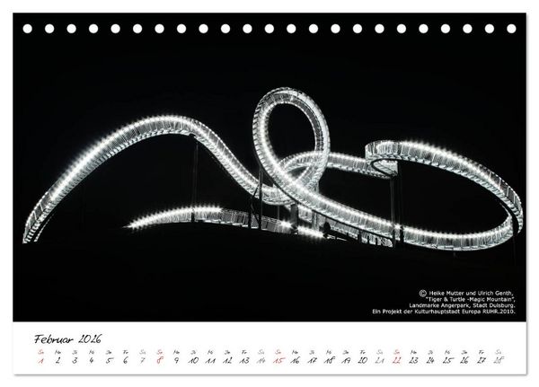 Produktbild: Nachtschicht - N&auml;chtliche Impressionen vom Ruhrgebiet und dem Niederrhein (Tischkalender 2026 DIN A5 quer), CALVENDO Monatskalender