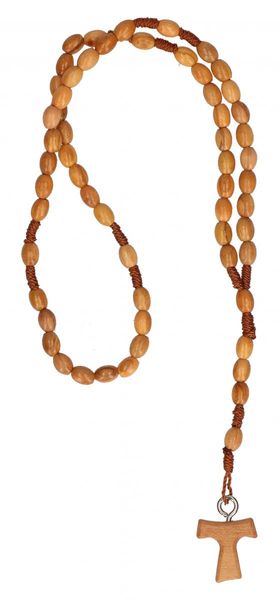 Produktbild: Rosenkranz ovale Olivenholzperlen; 32;5 cm