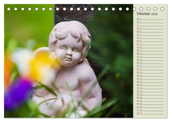 Produktbild: Engel - Begleiter f&uuml;r jeden Tag (Tischkalender 2026 DIN A5 quer), CALVENDO Monatskalender