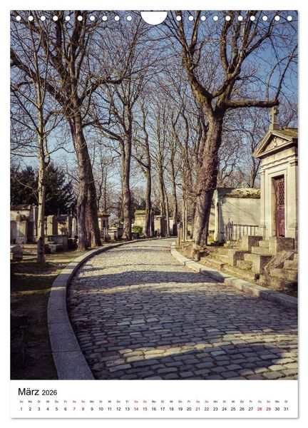 Produktbild: Le Cimeti&egrave;re du P&egrave;re-Lachaise in Paris (Wandkalender 2026 DIN A4 hoch), CALVENDO Monatskalender