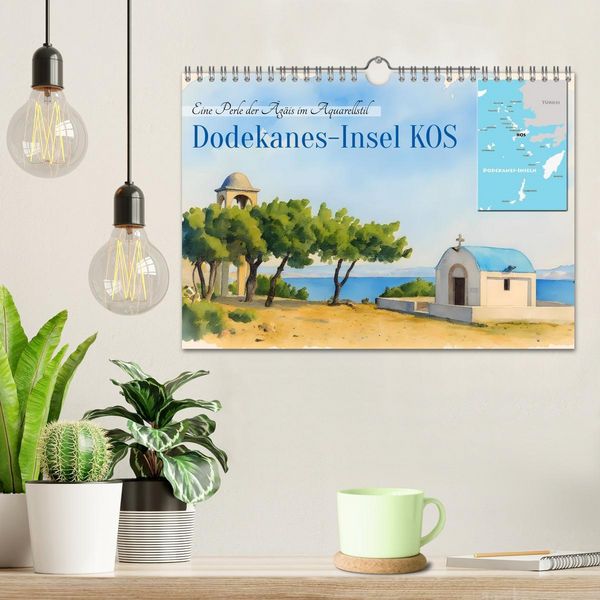 Produktbild: Dodekanes-Insel Kos (Wandkalender 2026 DIN A4 quer), CALVENDO Monatskalender