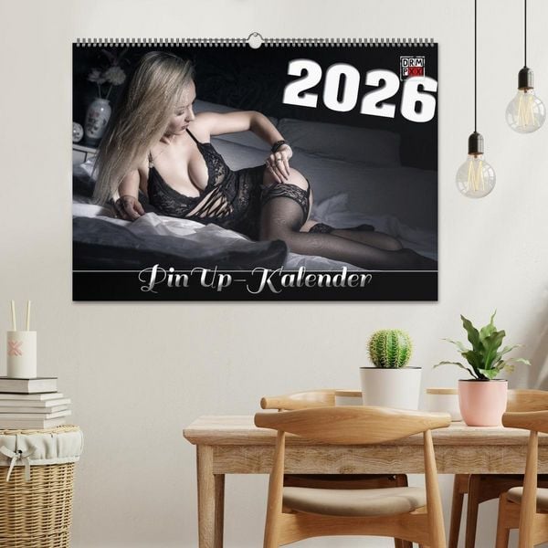 Produktbild: PinUp-Kalender 2026 (Wandkalender 2026 DIN A2 quer), CALVENDO Monatskalender
