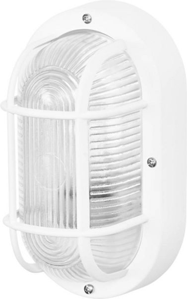 Produktbild: OSRAM HOMELIGHTING Bulkhead Essential Oval E27 White 4058075845565 Deckenleuchte, Wandleuchte Wei&szlig;