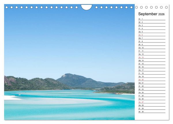 Produktbild: Das sch&ouml;ne Australien (Wandkalender 2026 DIN A4 quer), CALVENDO Monatskalender