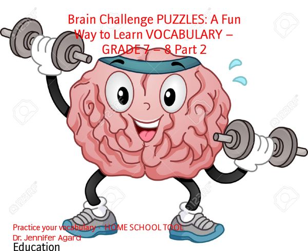 Produktbild: Brain Challenge PUZZLES: A Fun Way to Learn VOCABULARY - GRADE 7 - 8 Part 2