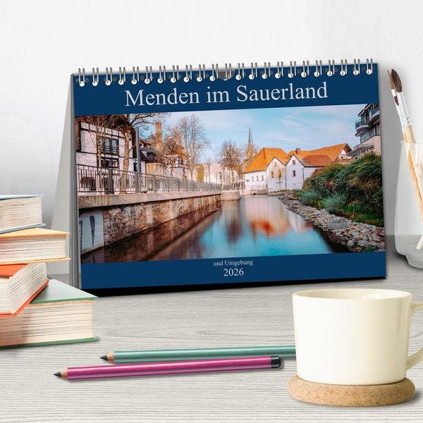 Produktbild: Menden im Sauerland und Umgebung (Tischkalender 2026 DIN A5 quer), CALVENDO Monatskalender
