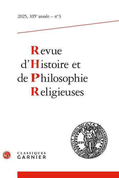 Produktbild: Revue D'Histoire et de Philosophie Religieuses N.419 ; Varia
