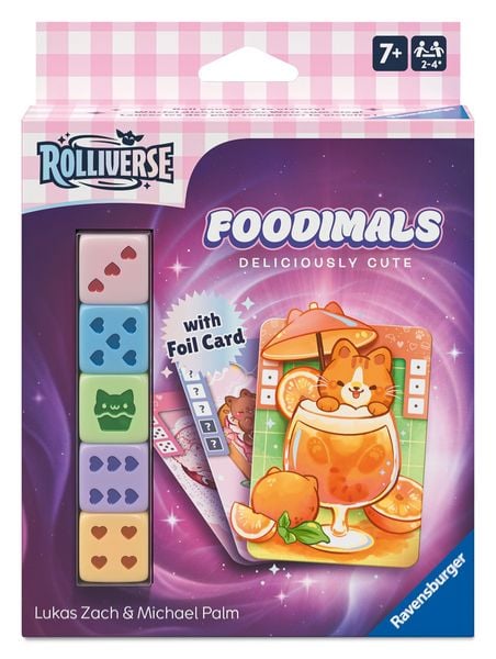 Produktbild: Rolliverse Foodimals - W&uuml;rfelspiel ab 7 Jahre