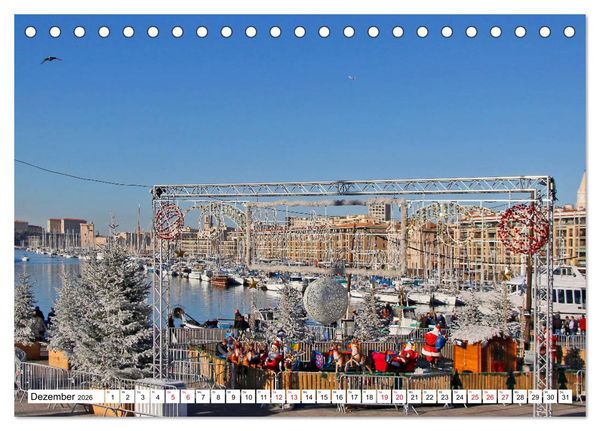 Produktbild: Marseille vom Frankfurter Taxifahrer Petrus Bodenstaff (Tischkalender 2026 DIN A5 quer), CALVENDO Monatskalender